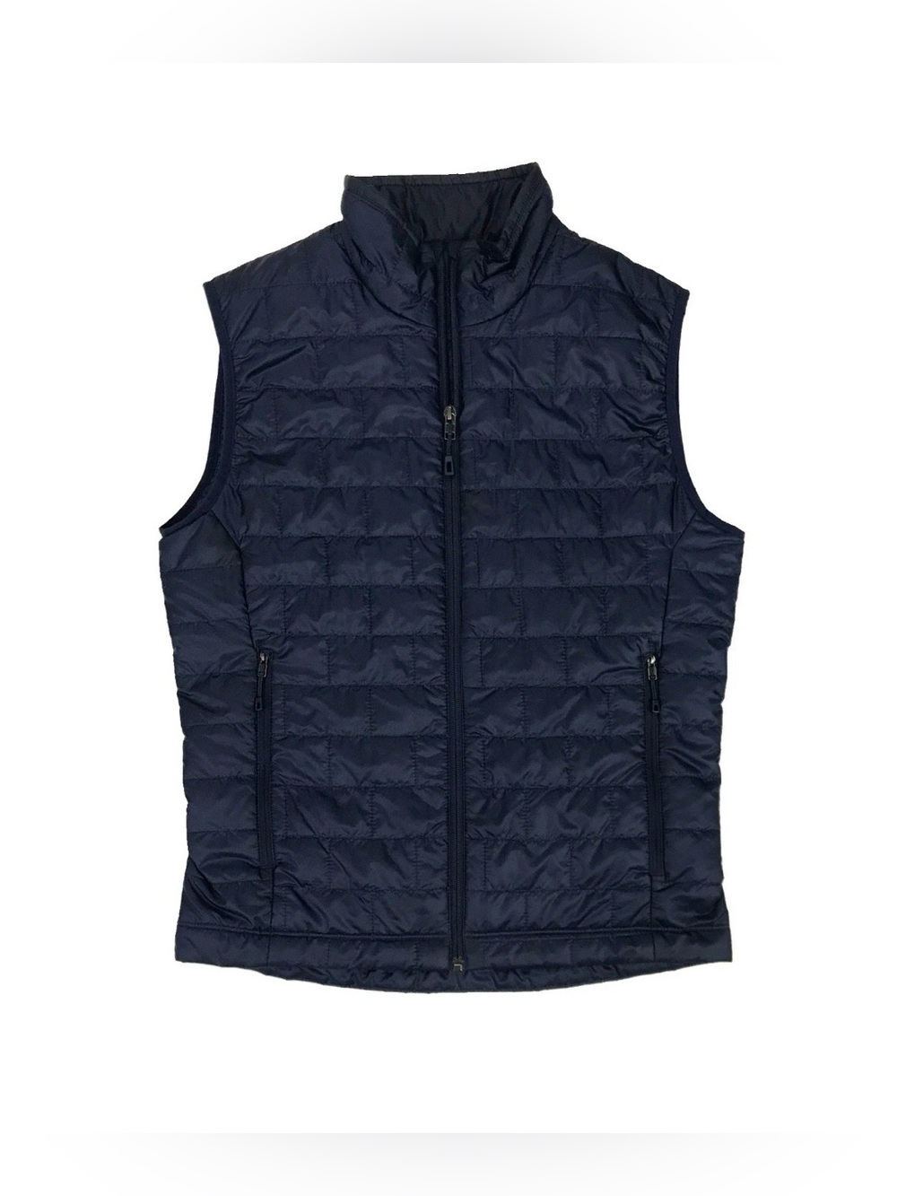 Patagonia Nano Puff Vest Mens Small Blue Quilt Insulated Jacket Full Zip Vintage